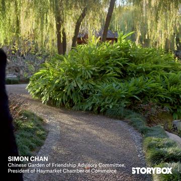 Local places- Simon Chan at the Chinese Garden of Friendship (ESEM Projects, 2021)