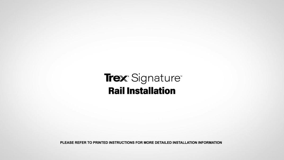Installing Trex Signature Railing