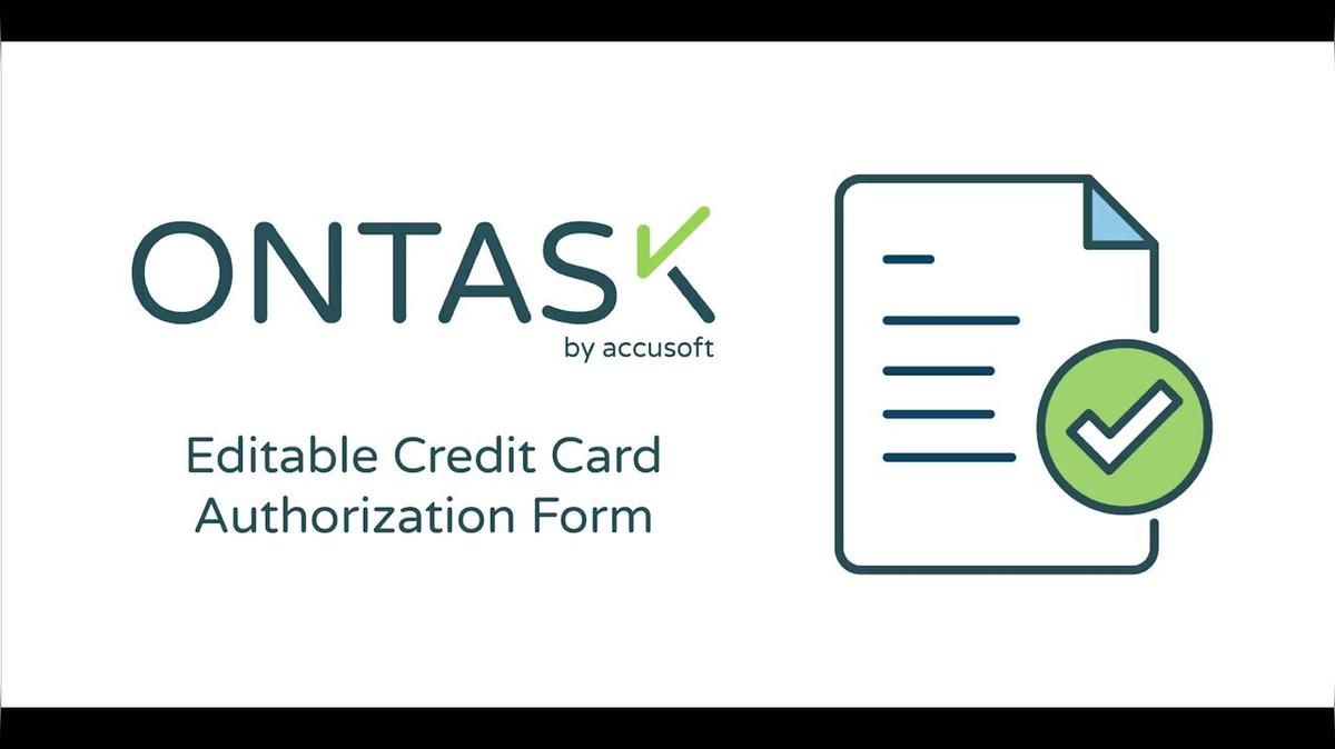 Digital Credit Card Authorization Form