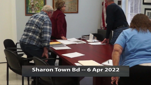 Sharon Town Bd -- 6 Apr 2022