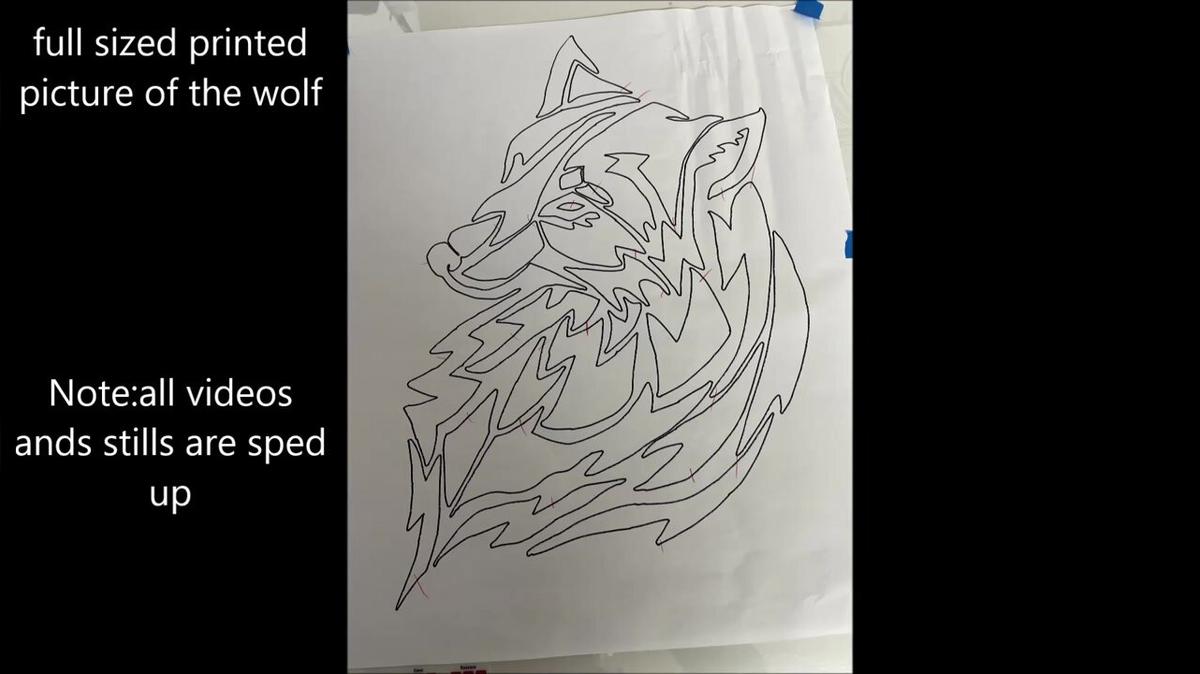 digitize a picture of a wolf