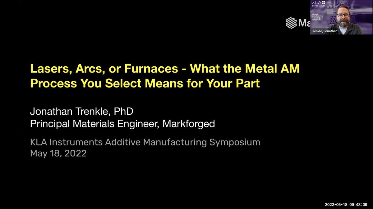 Additive Manufacturing Symposium: What the Metal AM Process You Select Means for Your Part