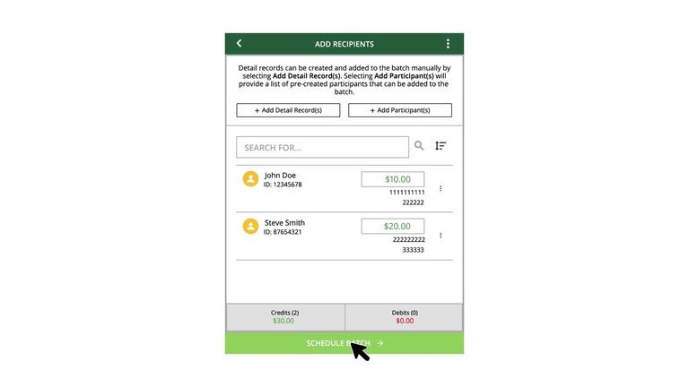 Creating an ACH Batch