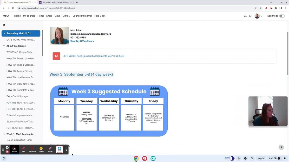 Secondary Math 3 Week 3
