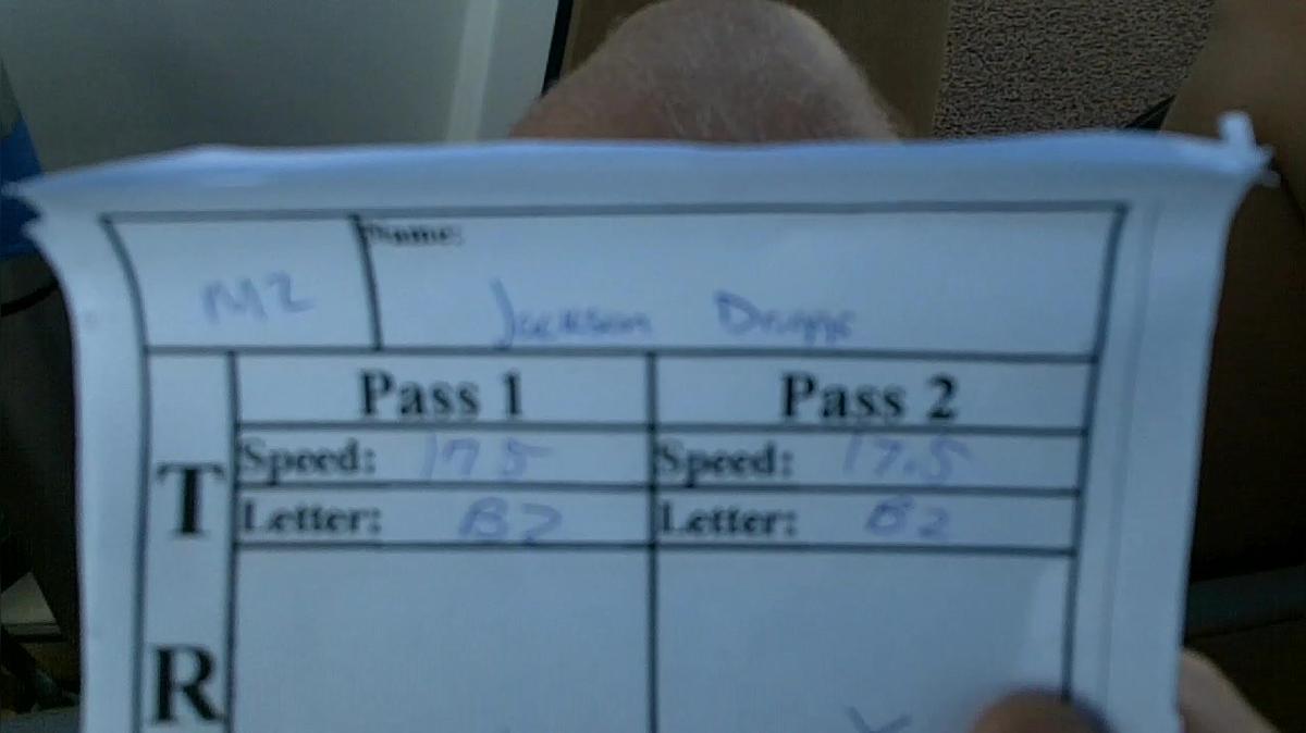 Jackson Driggs M2 Round 1 Pass 2