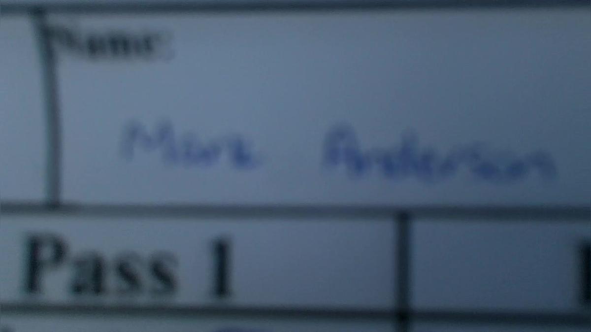 Mark Anderson M2 Round 1 Pass 2