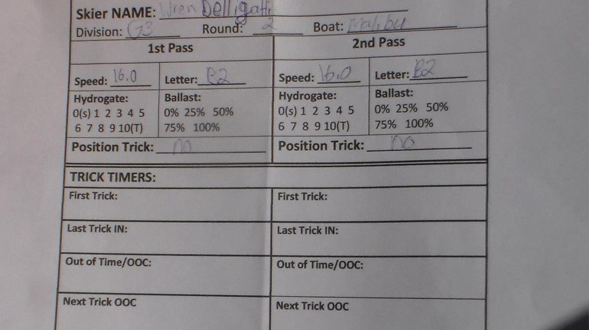 Wren Delligatti G3 Round 2 Pass 1