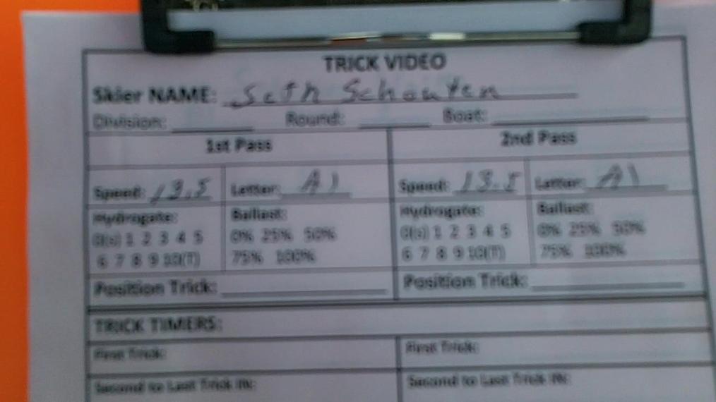 Seth Schouten B1 Round 2 Pass 1