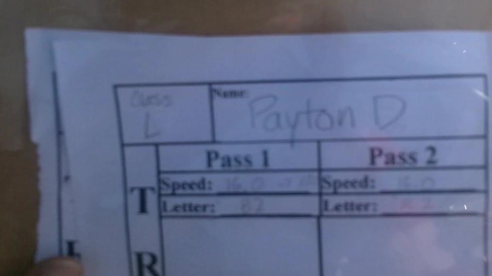 Payton Deming B4 Round 1 Pass 1