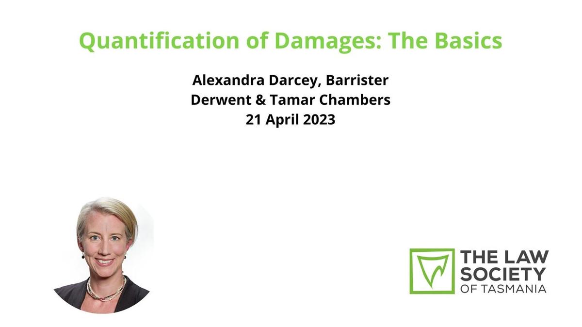 Quantification of Damages: The Basics