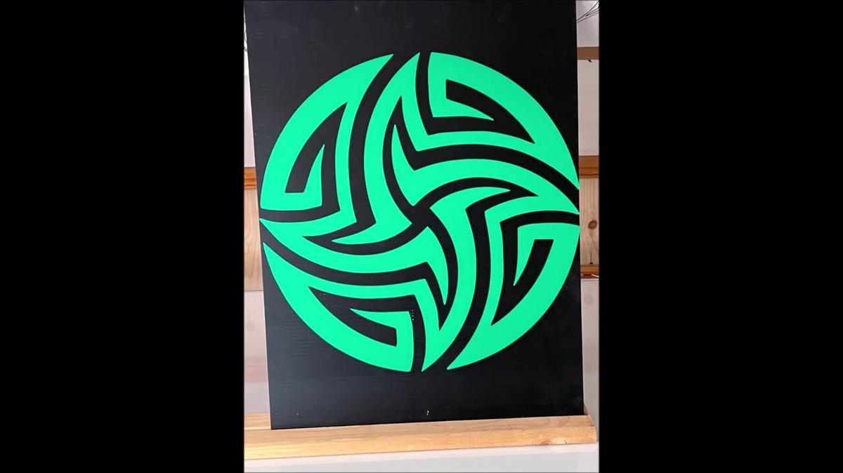 spiral star vinyl cut