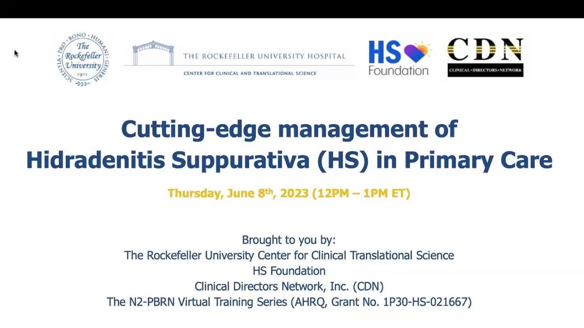 Cutting-edge Management of Hidradenitis Suppurativa (HS) in Primary Care