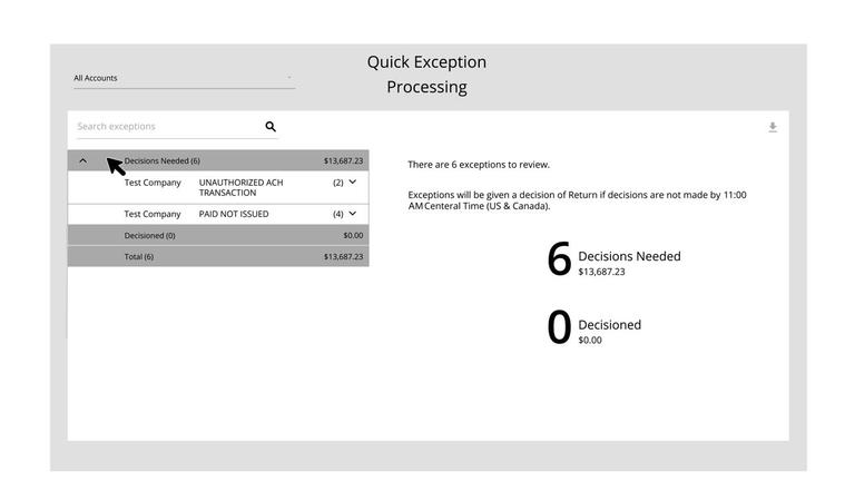Exceptions Processing