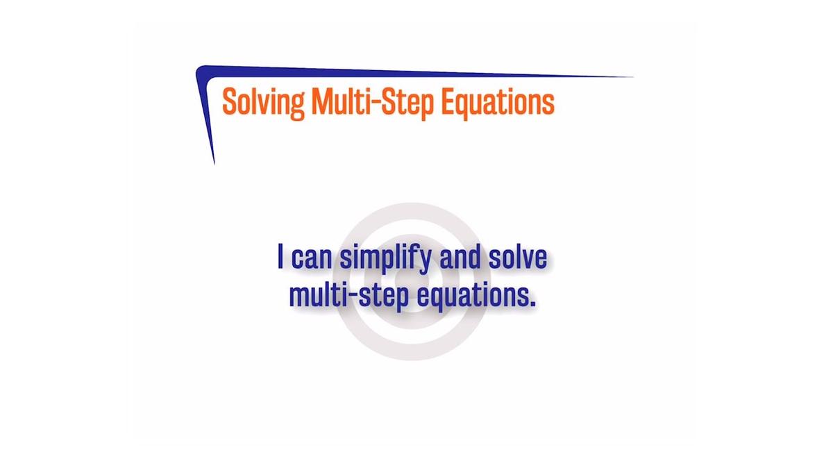 FLSP A.1.2 Solving Multi-Step Equations