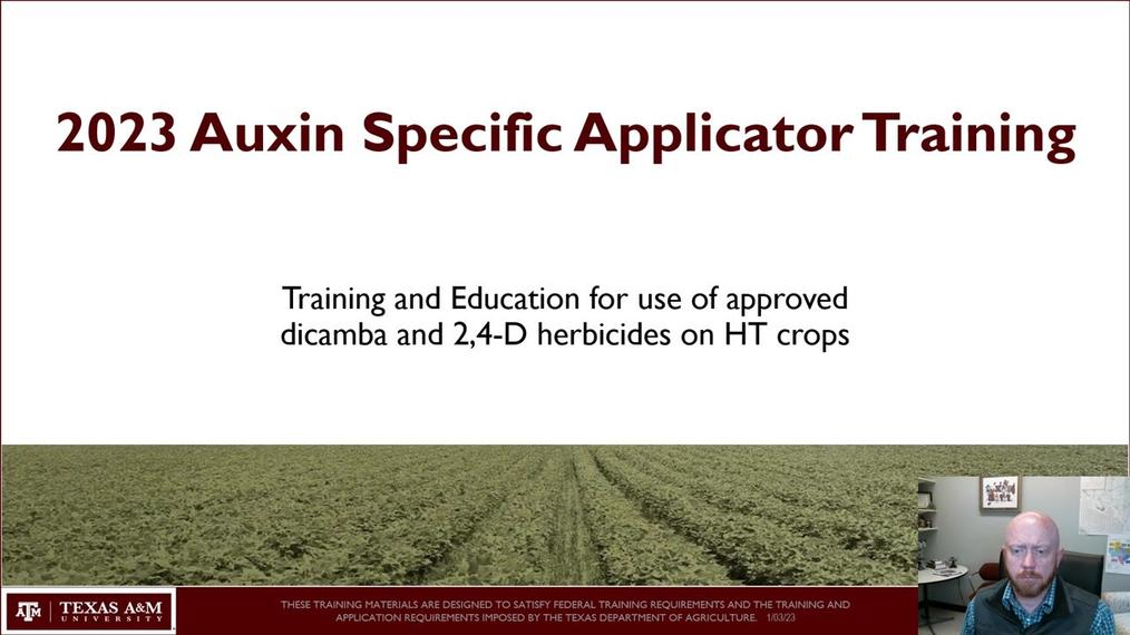 2023 Extension Auxin Training Video 01032023