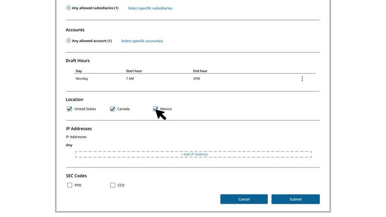 Company Policy: Adding &amp; Editing Allowed Actions