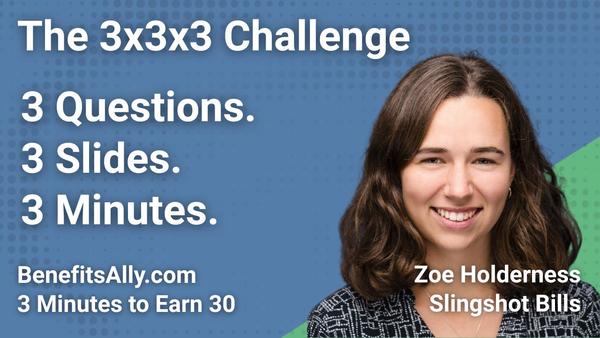 Slingshot Bills - 3x3x3 Challenge with Zoe Holderness