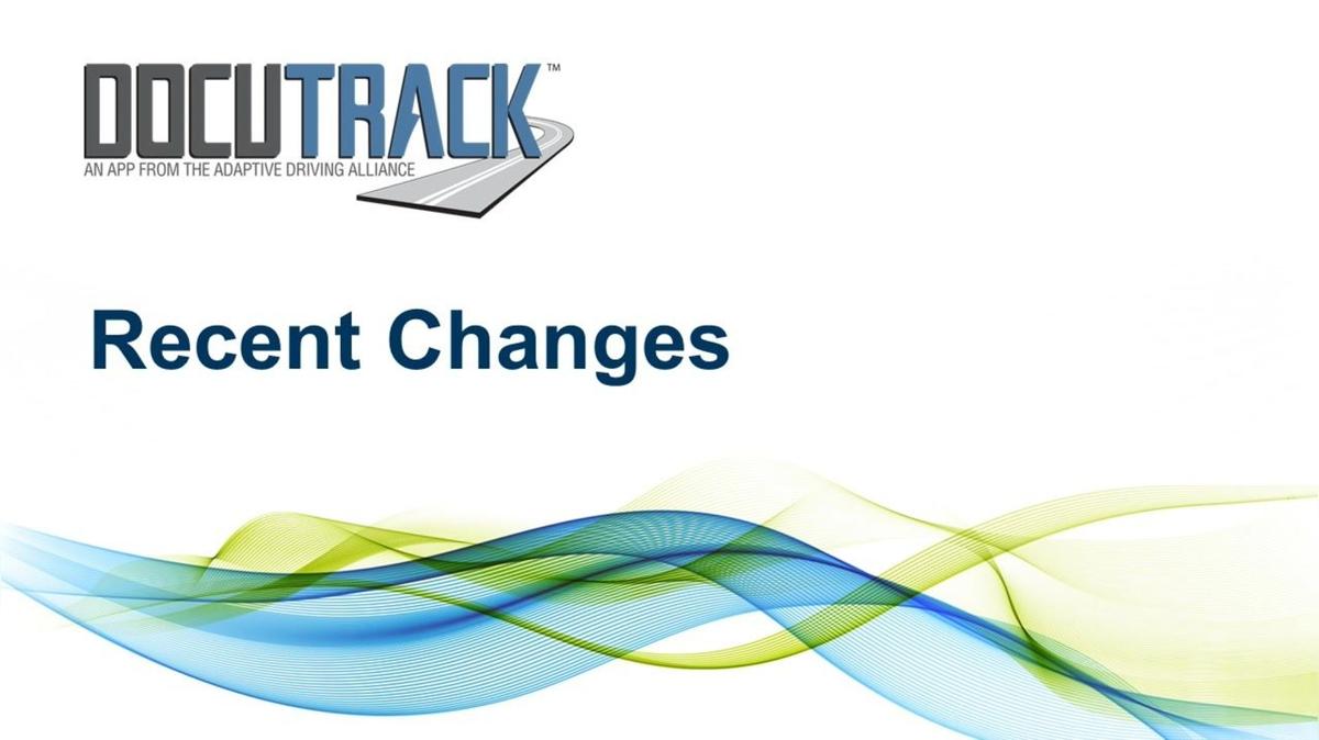 MBW Recent Changes