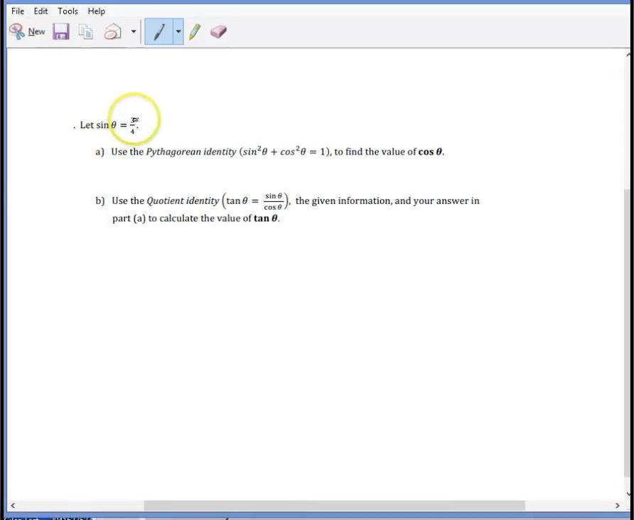 Using the Pythagorean and Quotient Identity.mp4