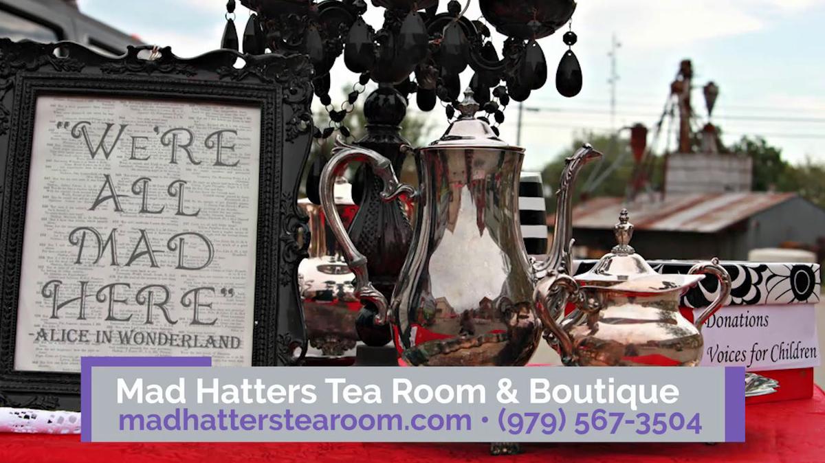 Tea House in Caldwell TX, Mad Hatters Tea Room & Boutique