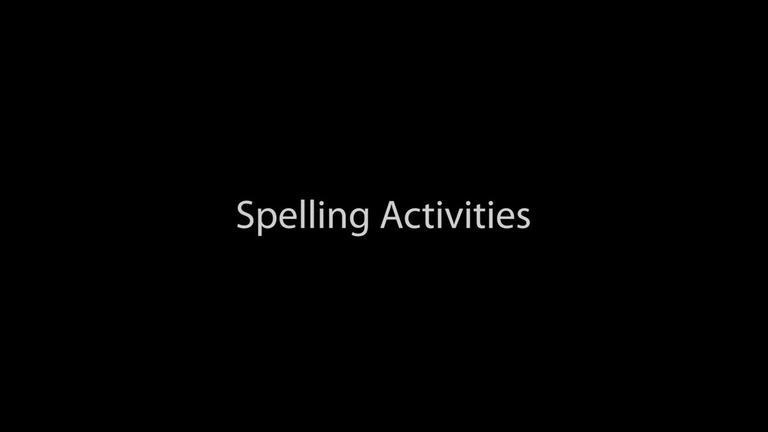 FUN L1 Spelling Activities (9:43)