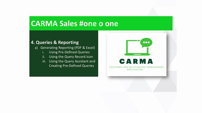 Video #4 - Queries and Reporting