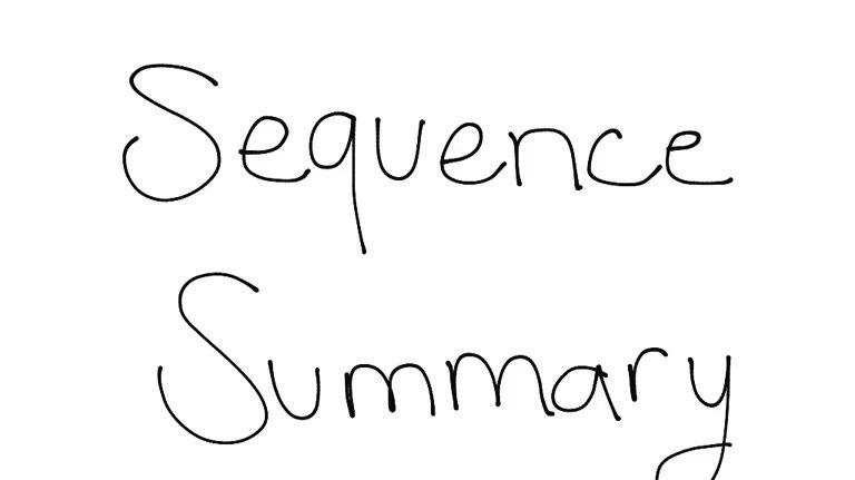 Sequences Summary