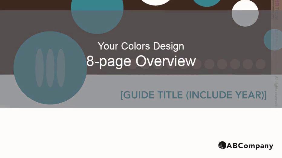 Benefits Enrollment Guide 8-page Your Colors design by The HR Trove