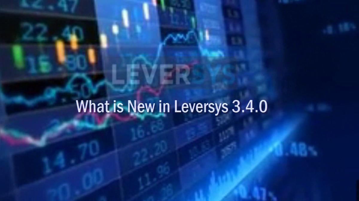 What is New in Leversys 3.4.0
