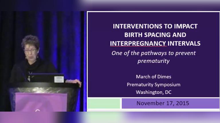 Interventions to Prevent Prematurity Birth Spacing and Interconception Care