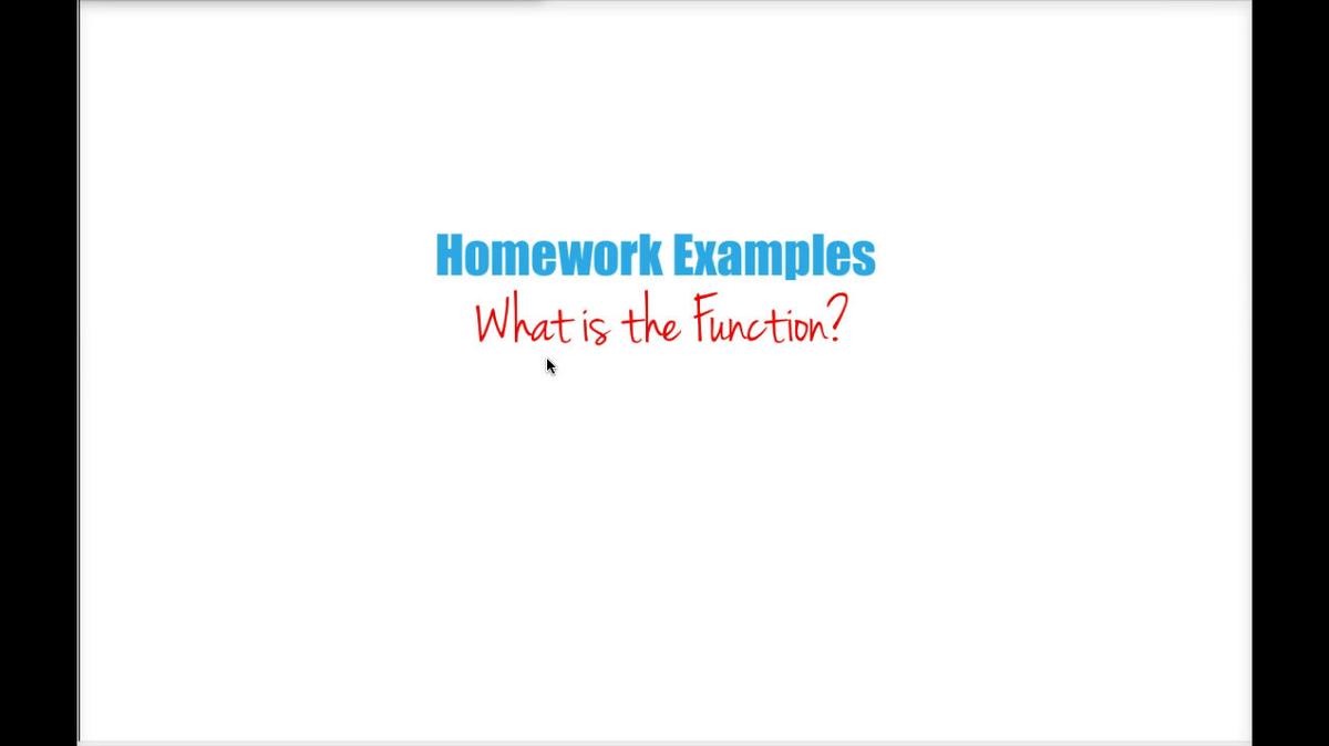 Math 8 Q2 - Unit 4 What is the Function Homework Examples.mp4