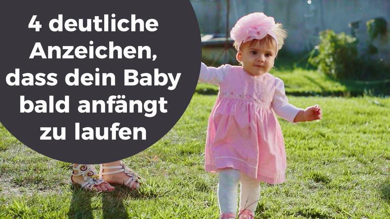 4 deutliche Anzeichen, dass dein Baby bald anfängt zu laufen