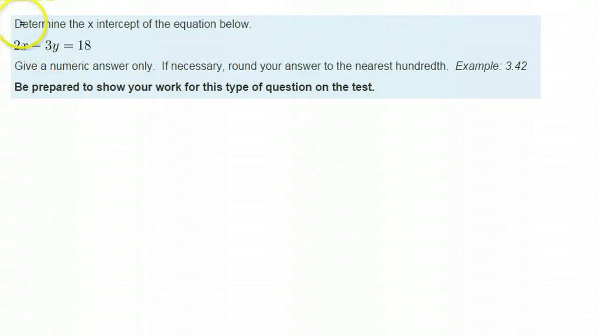 Unit 2 Review Finding the x intercept.mp4