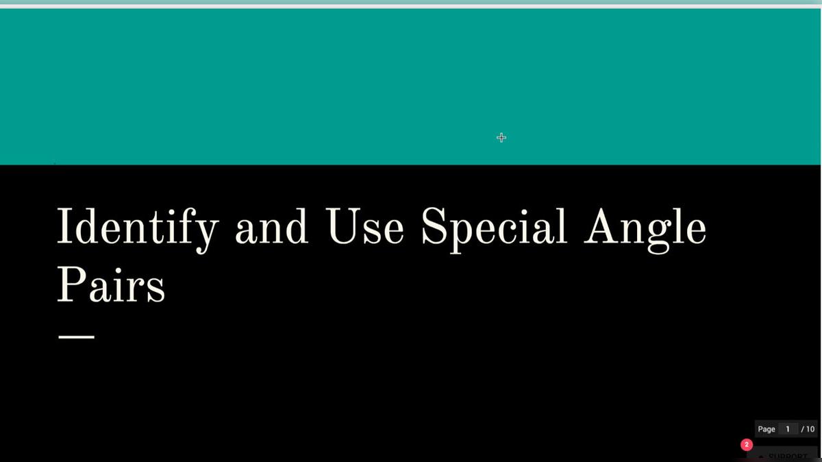 Identify and Use Special Angle Pairs.mp4