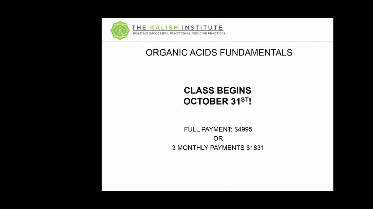 Clinical Analyses of Genova Organics Acids Test Panels