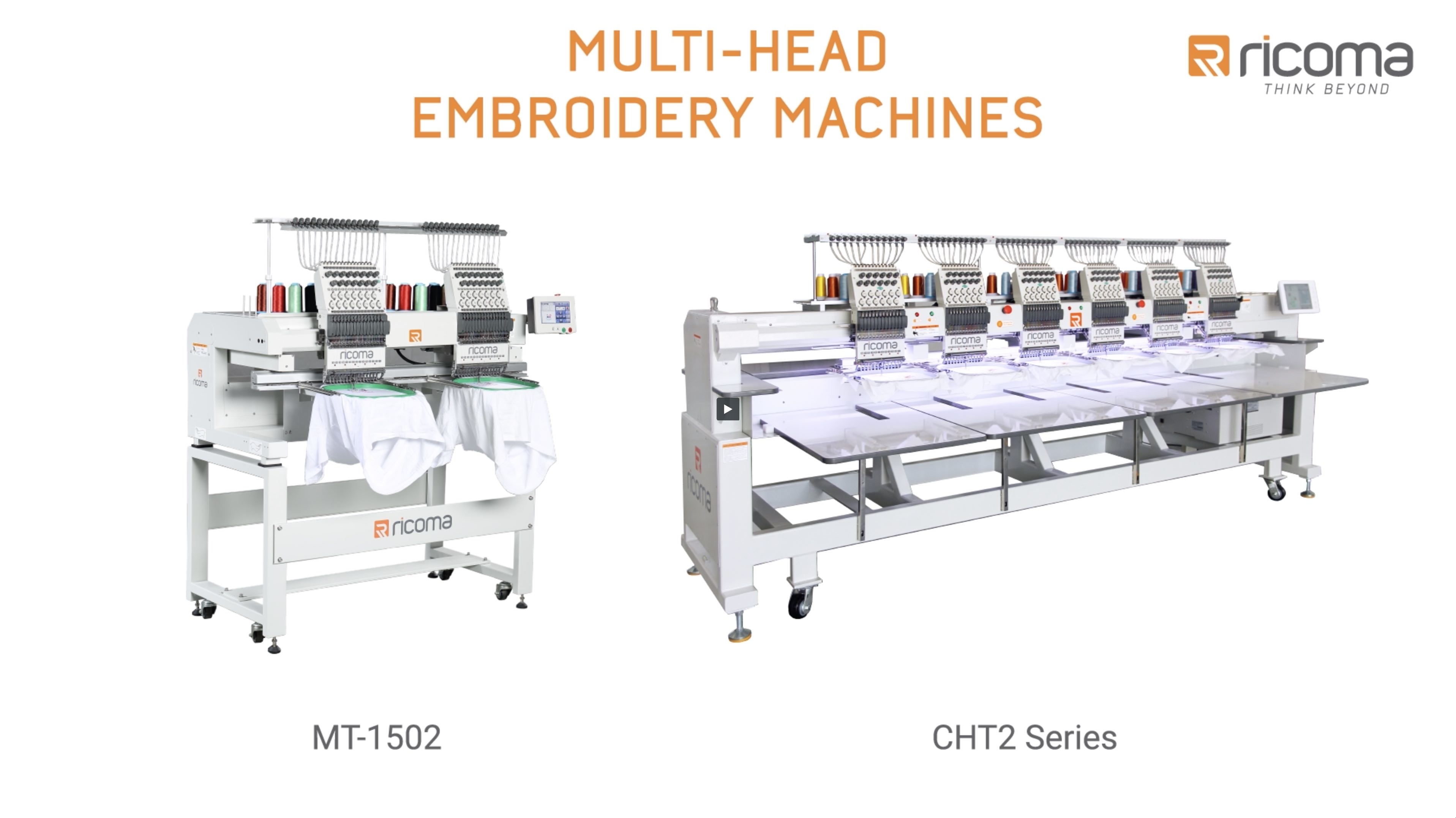 Ricoma Multi-Head Commercial Embroidery Machine Comparison | Ricoma