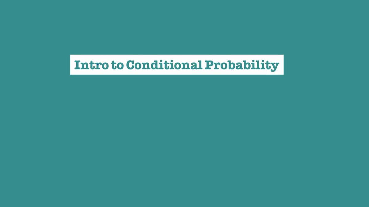 Introduction to Conditional Probability.mp4