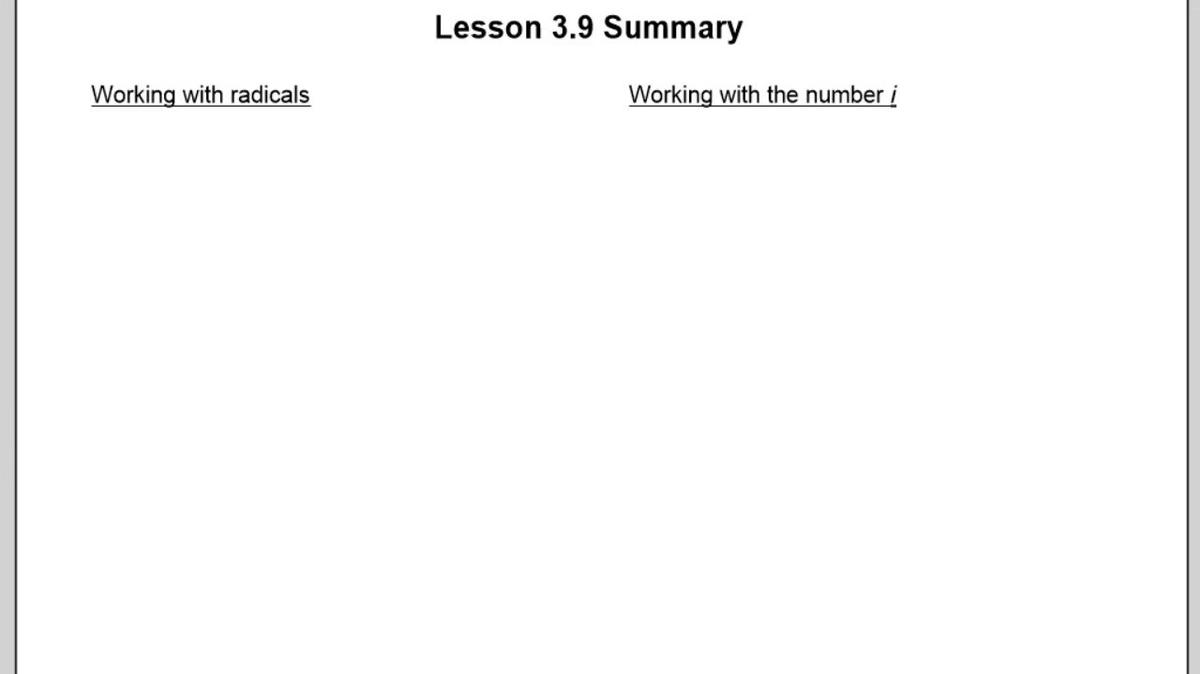 Lesson 3.9 Summary.mp4
