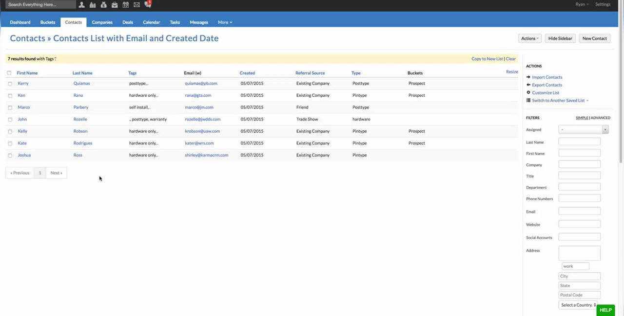 Bulk Email - One off email to contacts