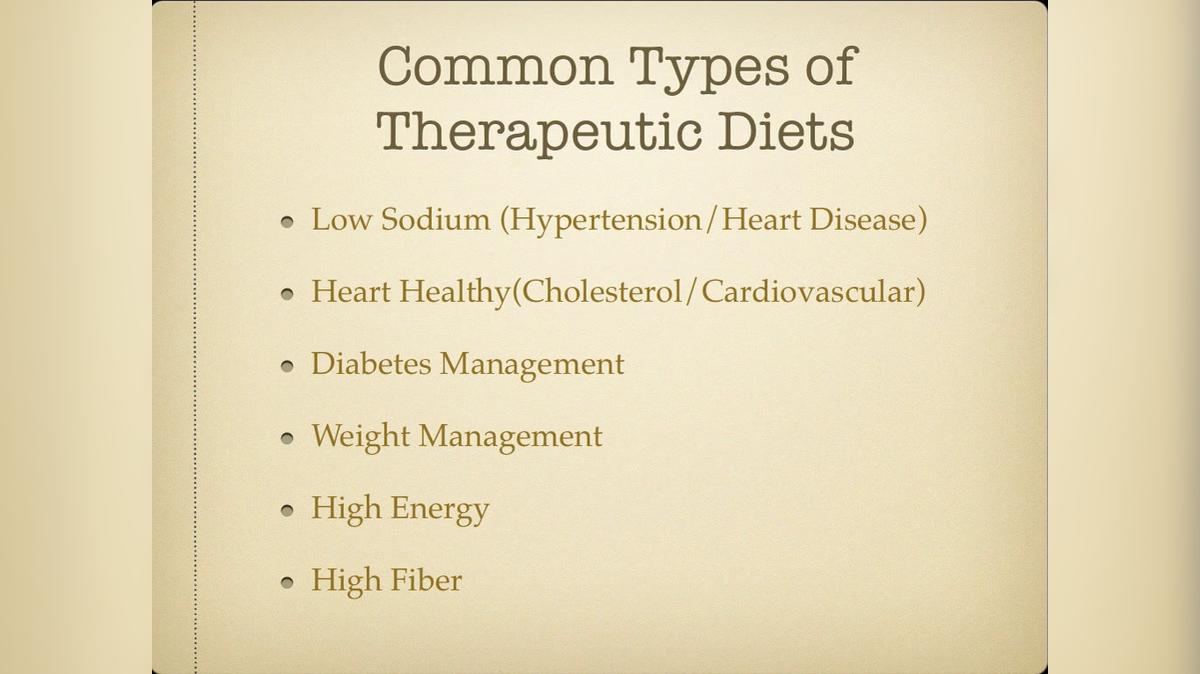 Nutrition Training - 28 - Special Diets (3/5)