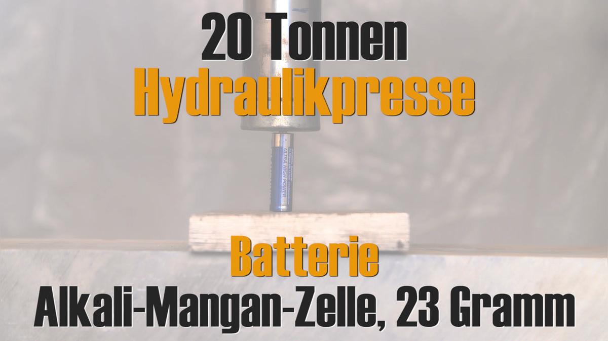Hydraulikpresse VS Batterie