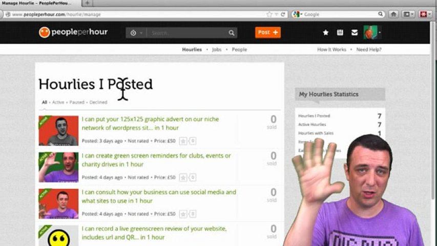 Record a live greenscreen with your website behind me