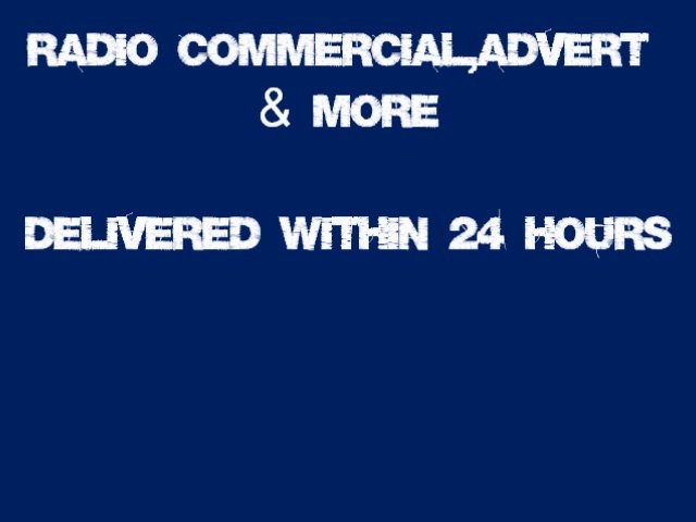 Voice your radio commercial, advert or company on hold message