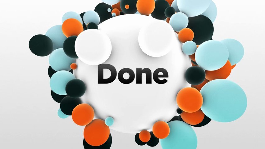 Create colorful 3D ball intro of your logo