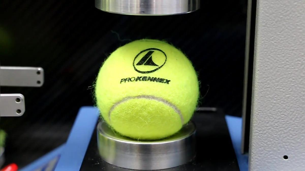 Demo of automated tennis ball tester at Control 2015