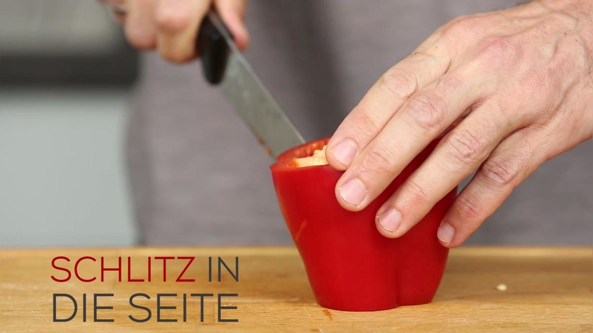 Kitchen-Hack: Paprika entkernen für Angeber