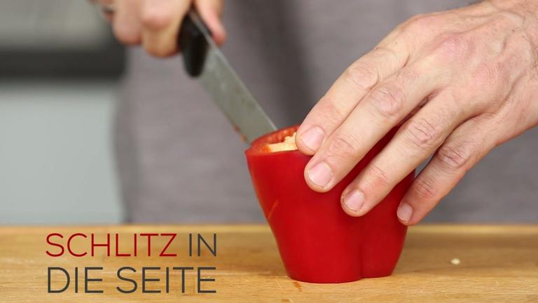 Kitchen-Hack: Paprika entkernen für Angeber