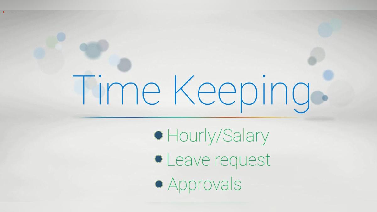 Time Card/Time off request &amp; approvals