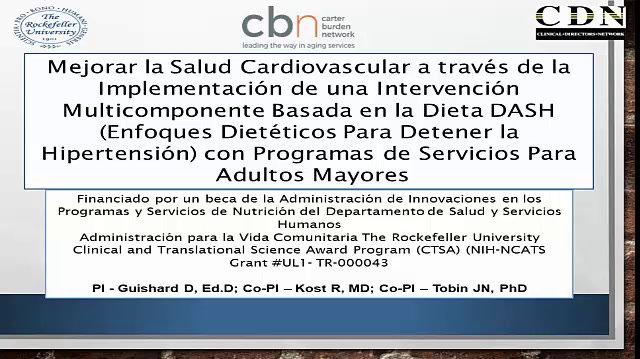Versión en Español: Mejora la Salud Cardiovascular a través de la Implementación de una Intervención Multicomponente Basada en la Dieta DASH