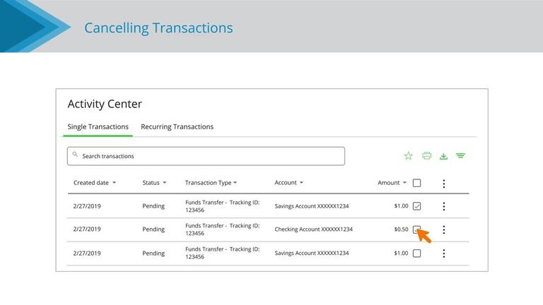 Cancelling Transactions